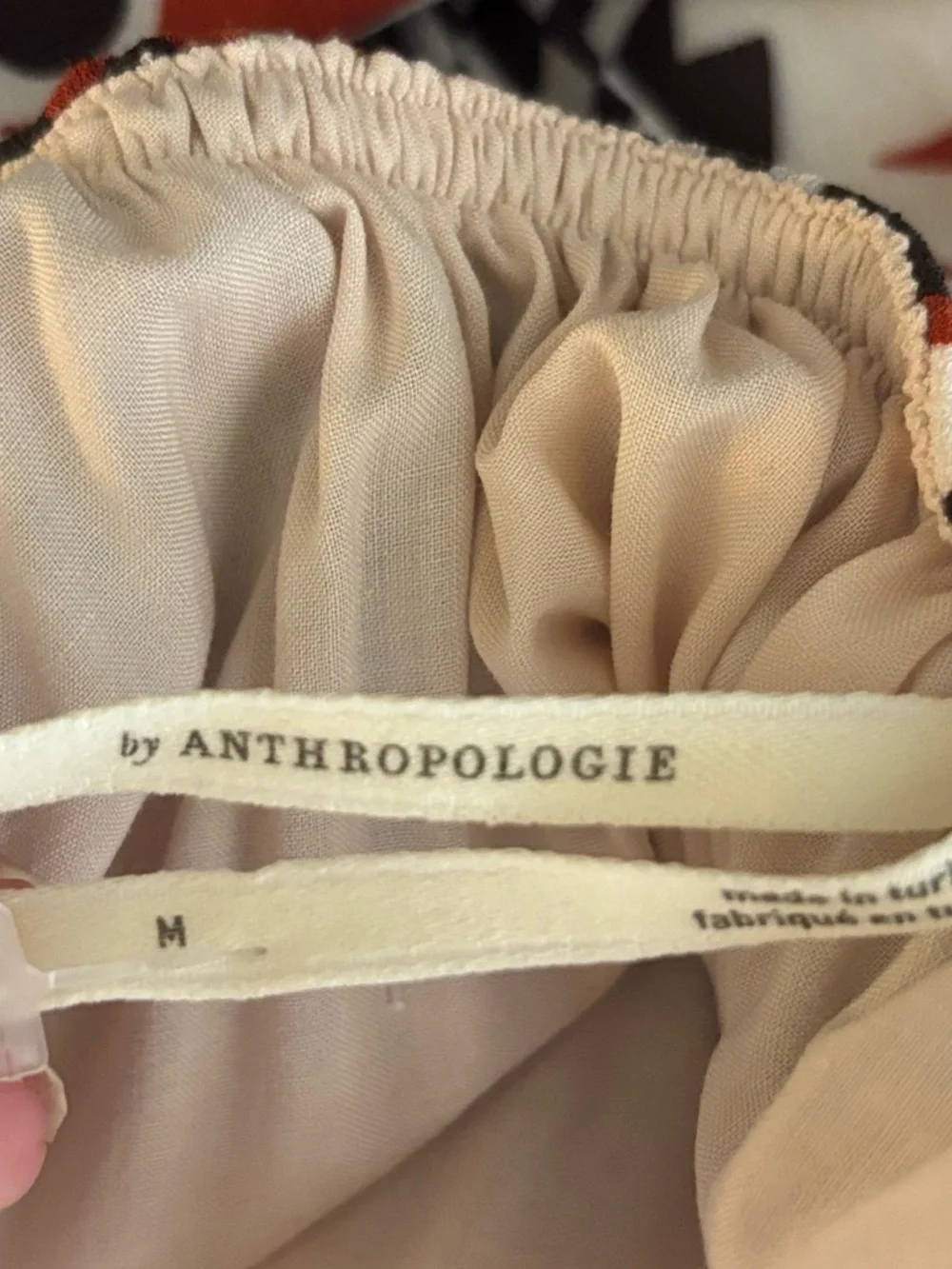 Anthropologie Maxi Dress Flutter Sleeve Cut Out Boho Orange Brown Medium NWT - Picture 13 of 16